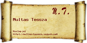 Multas Tessza névjegykártya